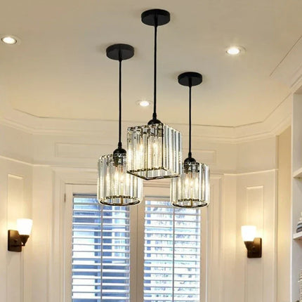 LuxeGlow SparkleLamp - Elegante K9-Kristallen Hanglamp