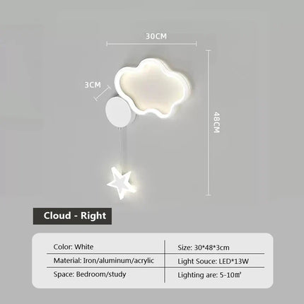 LumiDroom - Magische Wandlamp met Sterren en Maan