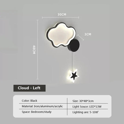 LumiDroom - Magische Wandlamp met Sterren en Maan