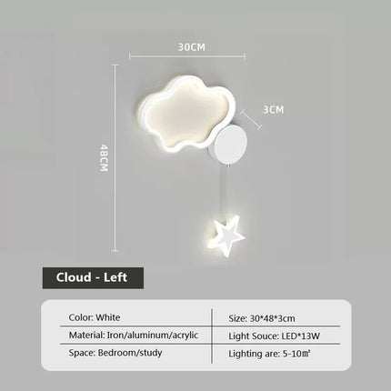 LumiDroom - Magische Wandlamp met Sterren en Maan