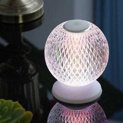 Chic Kristallen Tafellamp – Draadloze Luxe Verlichting