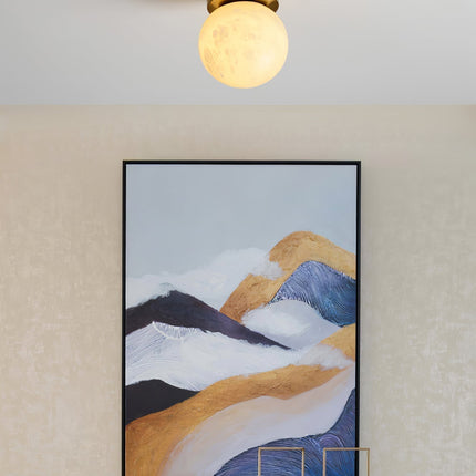 LumaBreeze Plafondlamp - Luxe Moderne Alabaster LED Plafondlamp