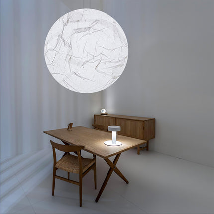 EclatSelene Plafondlamp - Luxe Natuurlijke Zijde Plafondlamp
