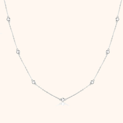 Elegante Elara Zirkonia Halsketting voor een Verfijnde Look