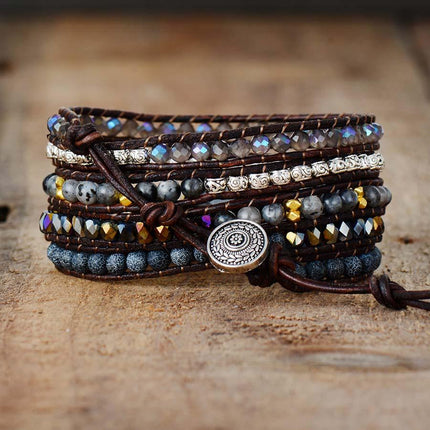 Lunara - Stijlvolle Onyx Maanarmband met Bescherming