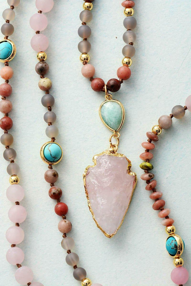 RoseQuartz Harmony Necklace – Bescherming en Energie
