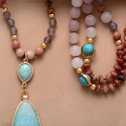 Aurielle Mala Ketting - Diep Reinigende Pastel Hanger