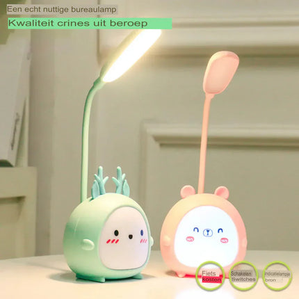 BrightBuddy - Veilig LED Kinderleeslamp met Nachtfunctie