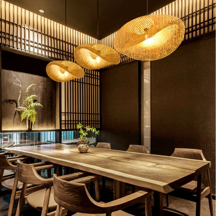BambooLife Hanglamp - Handgeweven Bamboe Lampenkap voor een Warm Interieur