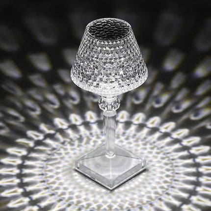 Liesbeth Crystal Lamp – Luxe Tafellamp met USB Oplaadfunctie