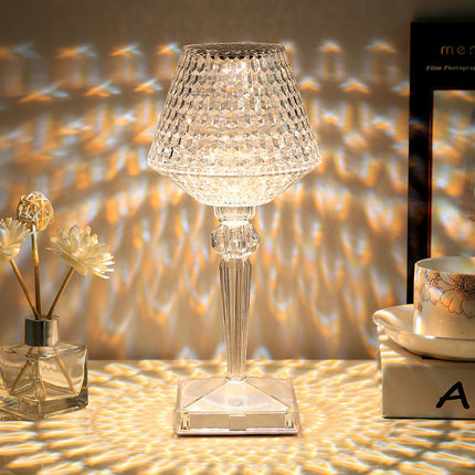Liesbeth Crystal Lamp – Luxe Tafellamp met USB Oplaadfunctie