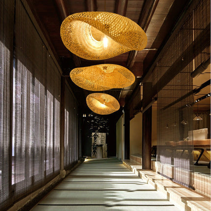 BambooLife Hanglamp - Handgeweven Bamboe Lampenkap voor een Warm Interieur