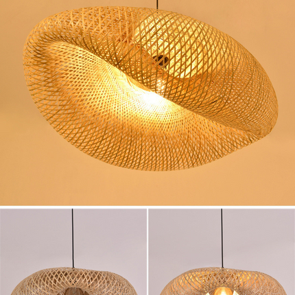 BambooLife Hanglamp - Handgeweven Bamboe Lampenkap voor een Warm Interieur