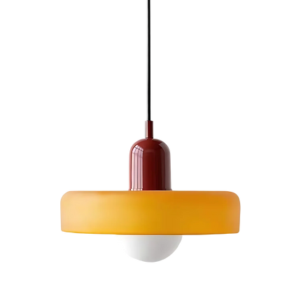 Celeste Élégance - Stijlvolle Hanglamp van Metaal & Glas