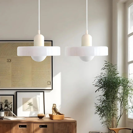 Celeste Élégance - Stijlvolle Hanglamp van Metaal & Glas