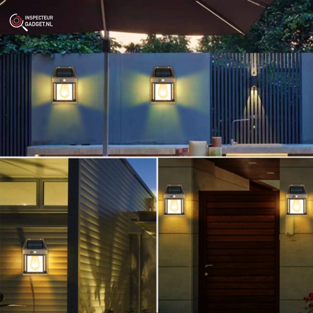 LED Solar Wandspots Deluxe - Creëer de perfecte sfeer in jouw tuin!
