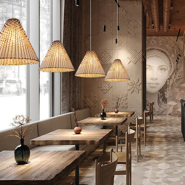Boho Hanglamp - Handgemaakte Hanglamp van Riet voor Luxe Interieurs