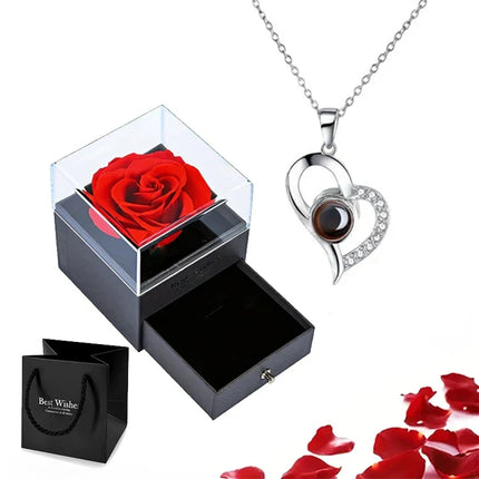 EternalLove Necklace – Hartvormige Ketting in 100 Talen