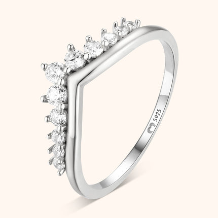 Allegra Zirkonia Crown Ring - A Touch of Elegance