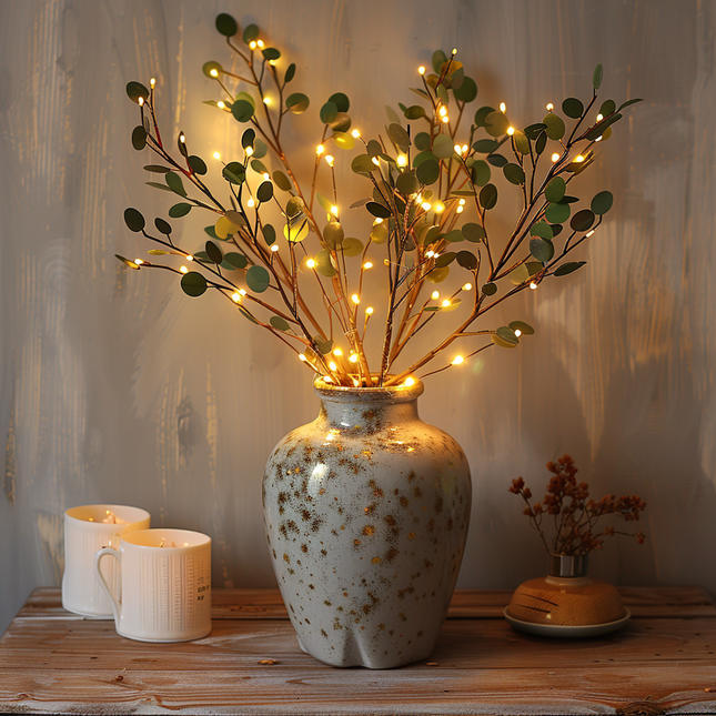 LumiVista Magisch Olijftakken Lichtsnoer - 70 cm Elegantie