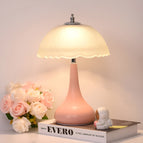 Roze / Gla lampenkap
