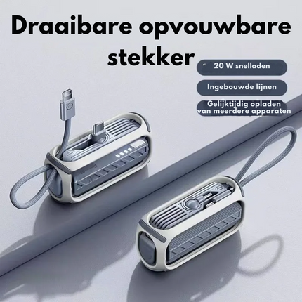 CompactCharge – Stijlvolle Draagbare Powerbank voor Reizen