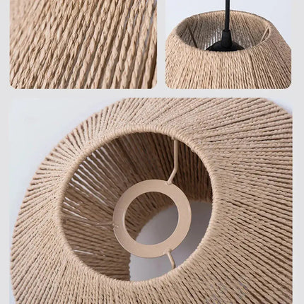Elegante Rotan Hanglamp – Rustieke Geometrische Verlichting voor Elke Ruimte
