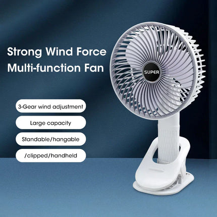 BreezeWave 4-in-1 Ventilator - Krachtige Koeling voor Elke Situatie