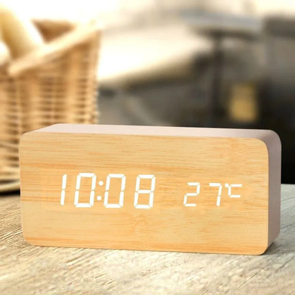WoodTime – Natuurlijke Houten Digitale Klok