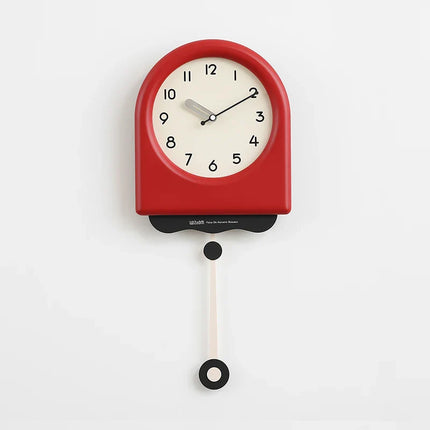 CremePendulum Clock - Koreaanse Wandklok met Modern Design