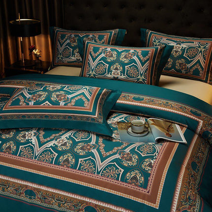 Vintage Grandeur - Luxe Dekbedovertrekset van Egyptisch Katoen
