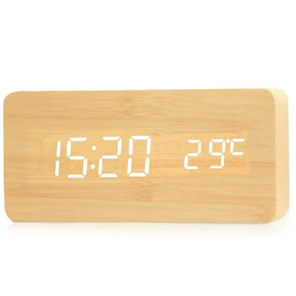 WoodTime – Natuurlijke Houten Digitale Klok