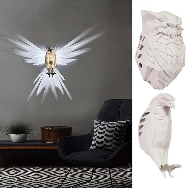 OwlLight - 3D Uil Wandlamp voor Slaapkamer