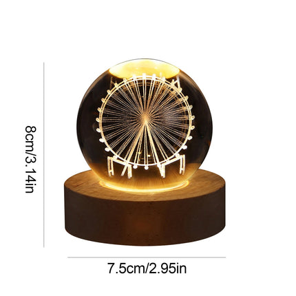 Crystal Light Ball – Betoverende Glazen Sfeerlicht voor Thuis
