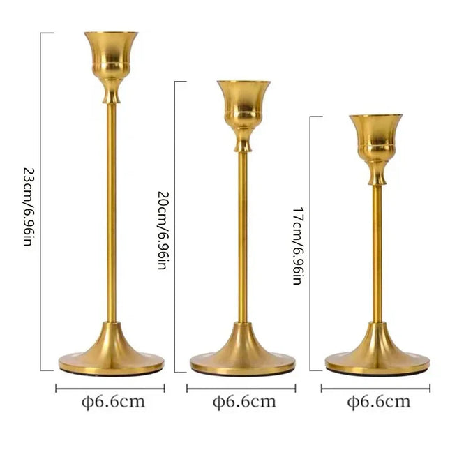 Dreamy Lights - Luxe Gouden Kaarsenhouders voor Elke Gelegenheid
