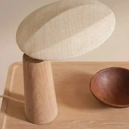 ZenGlow - Retro Houten Lamp voor Serene Verlichting