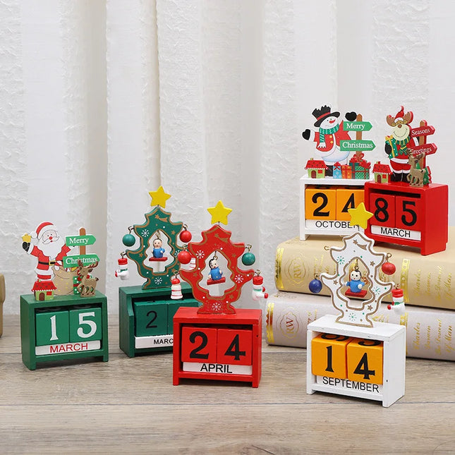 JoyfulCountdown Tree - Speelse Houten Kerstboom