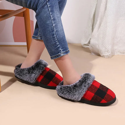 Velvet Vibes Slippers - Kindvriendelijke Winter Slippers van Wol en Katoen met Antislip