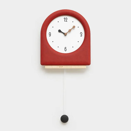 CremePendulum Clock - Koreaanse Wandklok met Modern Design
