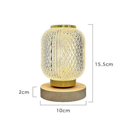 Dimbare Crystal Tafellamp- Stijlvolle Gouden Dimbare Tafellamp met Luxe Crystal Design