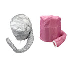 Twee stuks zilver en roze