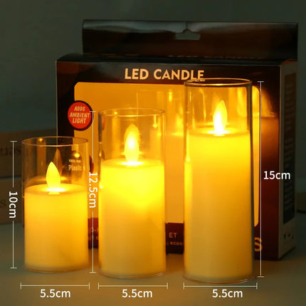 Auraflame - Elegante Vlamloze LED Kaarsen Set van 6