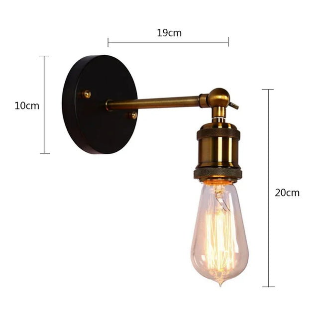 RetroAngle Light - Verstelbare Industriële Wandverlichting