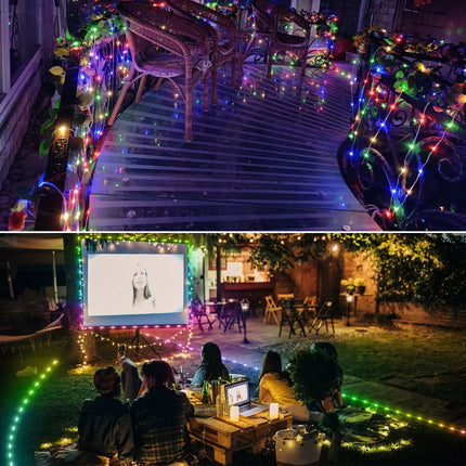 TwinkleGlow Kerstverlichting - Magische RGBIC Slingerlichten voor Feesten
