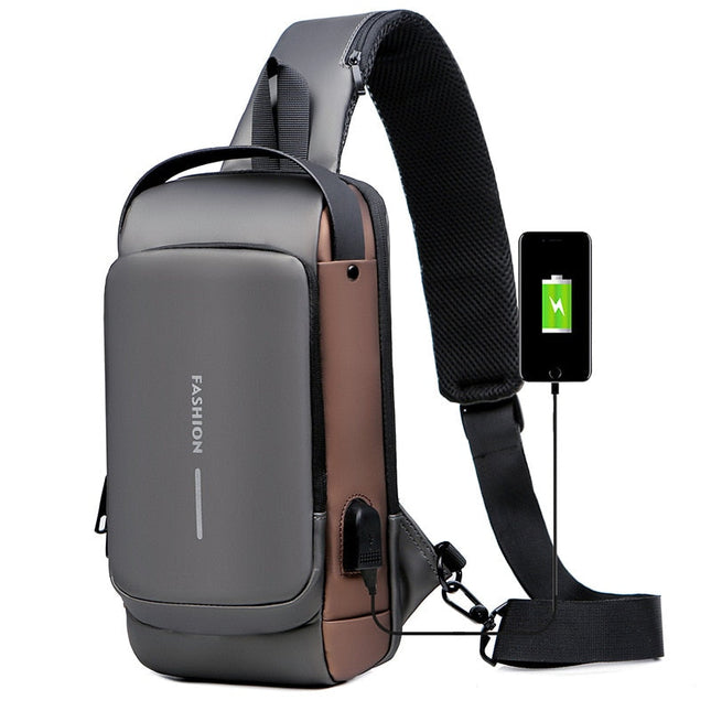 Julian ShoulderBag - Stijlvolle Schoudertas met Oplaadfunctie