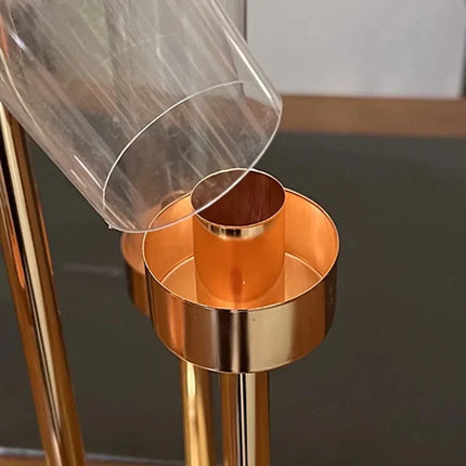 EleganteCandle – Luxe Kandelaar met Acryl Accent