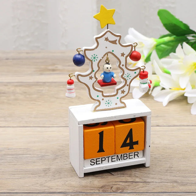 JoyfulCountdown Tree - Speelse Houten Kerstboom