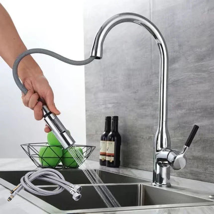 AquaStream Luxe – Verstelbare Keukenkraan met Handdouche