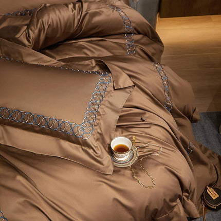Sunstone Reves – Luxe Dekbedovertrek van Egyptisch Katoen