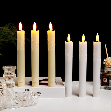 TaperFlame – Elegant Vlamloze LED Kaarsen Set van Twee